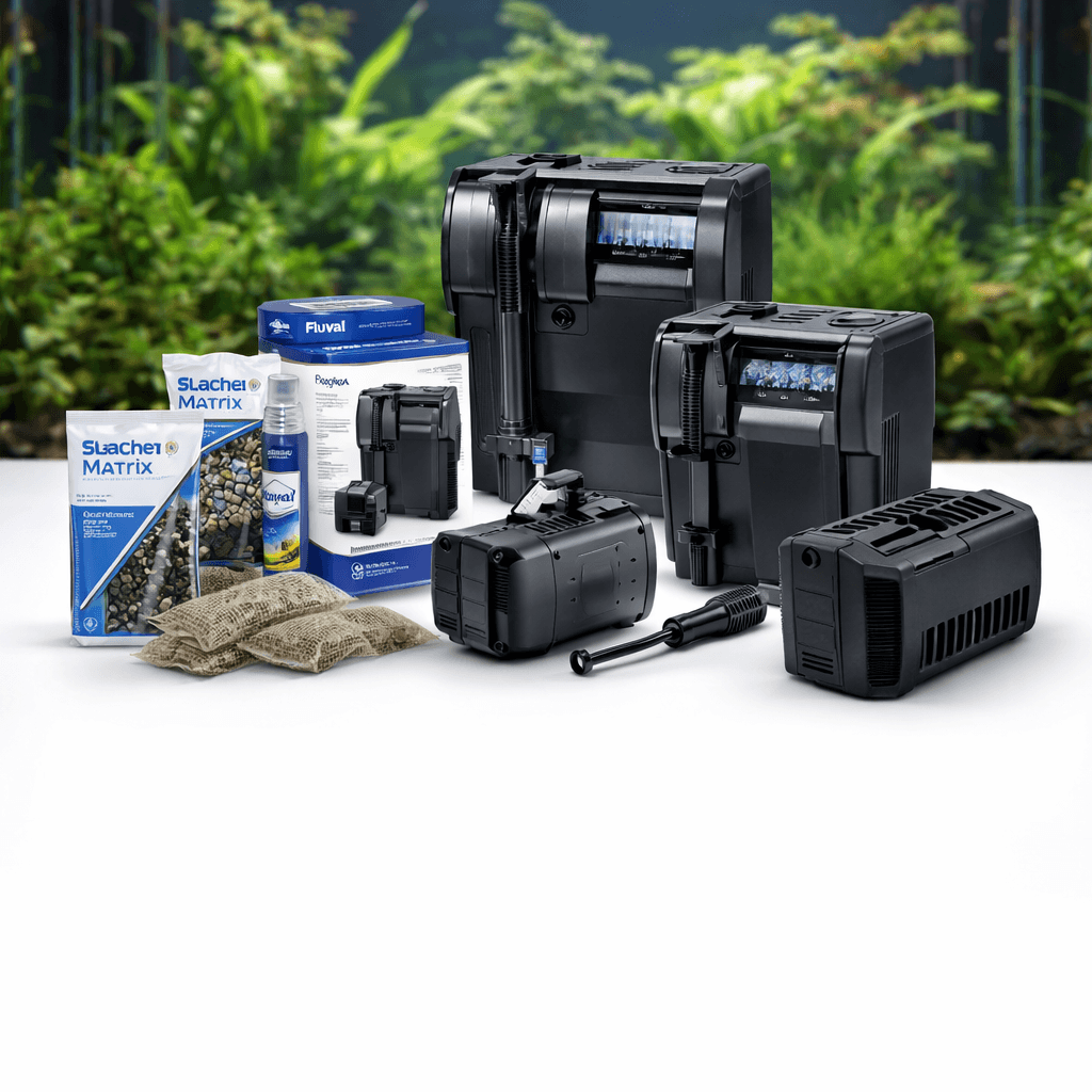 Aquarium filters for clean and clear fish tank water internal and external filters